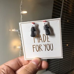 Veronica Nagorny Jewelry - NWT Vintage Cola Coke Soda Bottle Earrings Veronica Nagorny Jewelry - NWT Vintage Cola Coke Soda Bottle Earrings